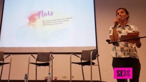 Aldana Menéndez, explicando proyecto SEXus y estrenando Flow