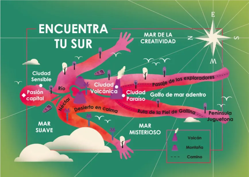Postal el Mapa del placer @sex_us